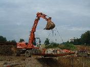 Baubeginn einer wasserdichten Wanne