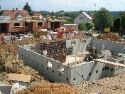 Ausschalen der Kellerwaende