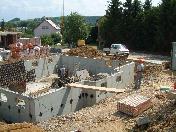 Ausschalen der Kellerwaende