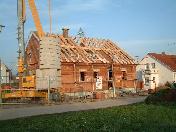 Der Dachstuhl wird gehoben